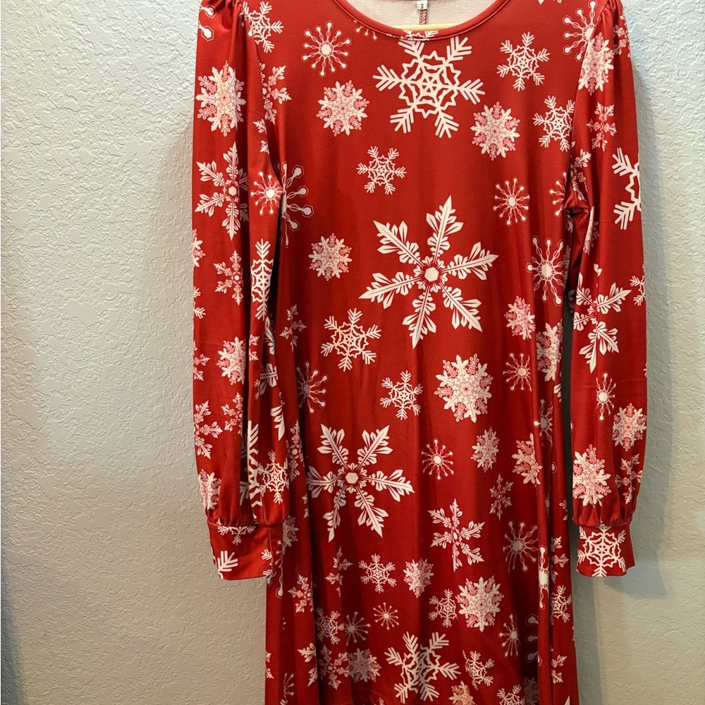 Red Snowflake Dress